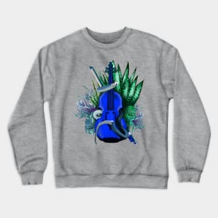 Blues, Violin and Snake Crewneck Sweatshirt